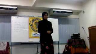 preview picture of video 'Kuantan Toastmasters Club - Table Topic Speech Contest 2008/09 (Contestant #4)'