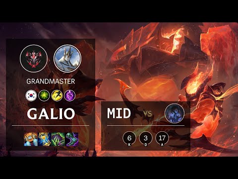 Galio Mid vs Sylas - KR Grandmaster Patch 11.8