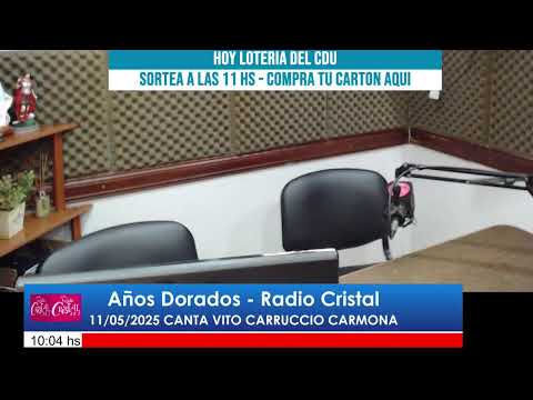 Radio Cristal Urdinarrain -EN VIVO CANTA VITO CARRUCCIO CARMONA