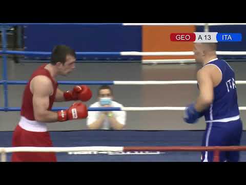 09-02-2021BOXING (+91kg)RED BEGADZE Nikoloz GEO პირველი ორთაბრძოლა  უნგრეთის ქ.დებრეცენის ტურნირზე .