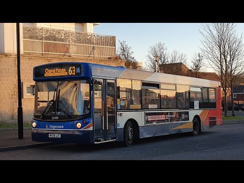 LATE NIGHT JOURNEY: Route X47 | NK06LUT/22409 - Stagecoach North East: MAN 18.220LF/Alexander ALX300