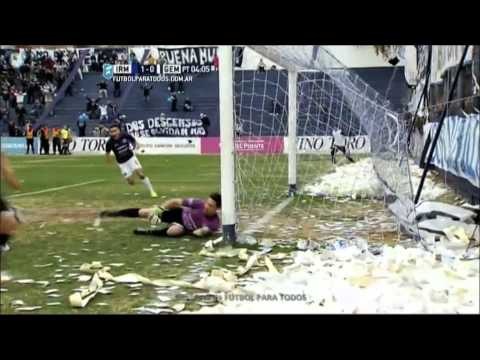 Goles calcados. Independiente RM 4 - Gimnasia (M) 2. Fecha 28. B Nacional 2015. FPT