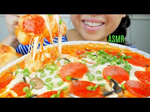 ASMR Pepperoni Pizza Dip ♥︎ Garlic Knots ♥︎ Recipe!! 먹방 No Talking suellASMR