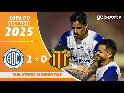 CONFIANÇA 2 X 0 SAMPAIO CORRÊA | MELHORES MOMENTOS | COPA DO NORDESTE 2025 | ge.globo