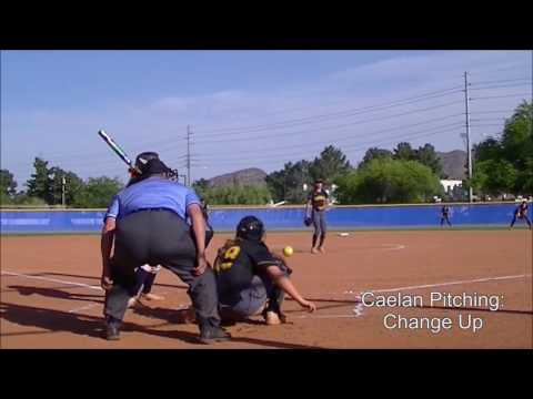 Caelan Koch 2017 High School Softball Highlight Video - 2020 Pitcher Slapper