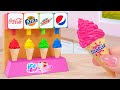 COLA PEPSI FANTA Ice Cream Amazing Miniature Rainbow Ice Cream Decorating Mini Cakes Recipe