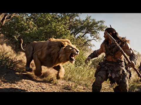 Hominin Tribe vs Lion Snake Ultimate Battle of Survival
