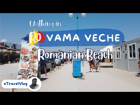 Vama veche, Romanian beach town walk, Walking to the beach in Romania