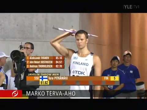 Tero Pitkämäki voitti keihään MM-kultaa 2007