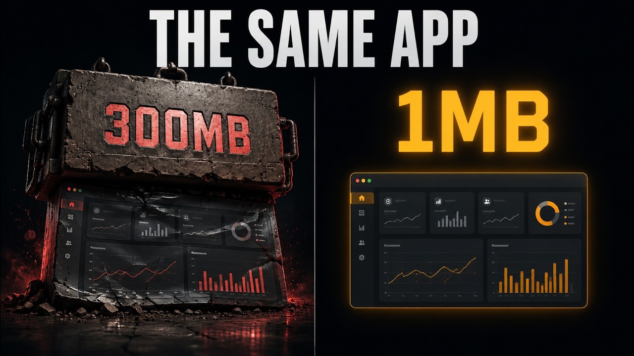 Can I Run a Modern App in 1MB? (No Framework) - YouTube video featuring the word deposit