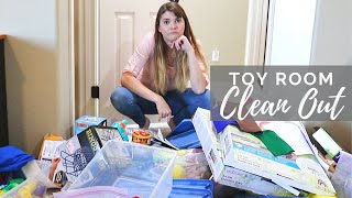 Toy Room CLEAN OUT & ORGANIZATION // Cleaning Motivation // Cleaning Mom