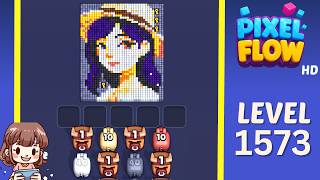 Pixel Flow Level 1573 Solution Walkthrough