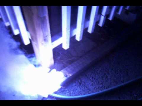 Blue star with a charcoal tail