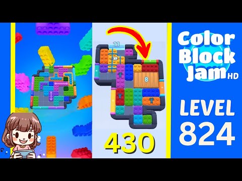 Color Block Jam Level 430 (824) Solution Walkthrough