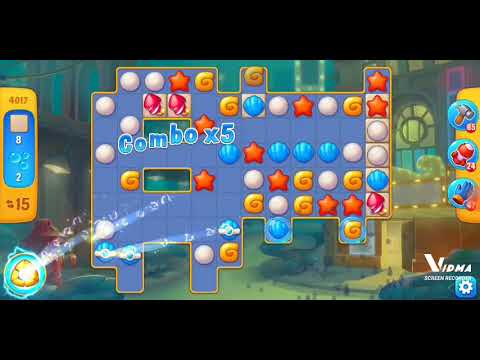 Fishdom. 4017 level no boosters and diamonds. Full Rachel