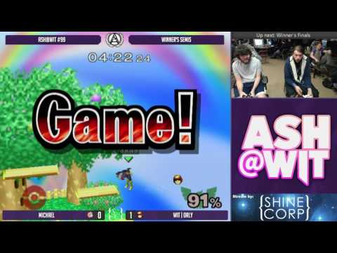 Michael (Puff) vs WIT | ORLY (Falcon) - ASH@WIT #99 Melee Winner's Semis