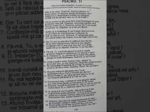 Psalmul 51 interpretat de Eugen Tamas din culegerea Cântările Psalmilor de N. Moldoveanu și T. Dorz