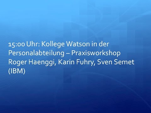 Vorschau auf den #Watson Workshop auf der re:publica #rp17 #IBM