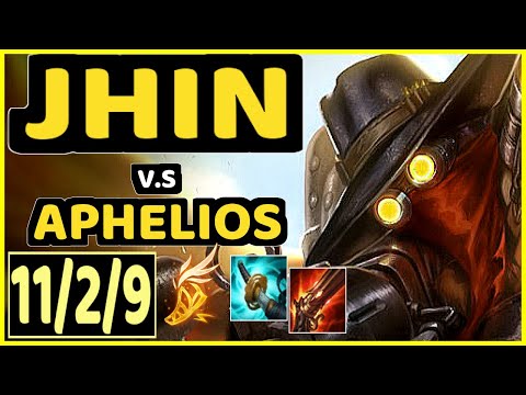VERITAS (JHIN) vs APHELIOS - 11/2/9 KDA BOTTOM ADC GAMEPLAY - KR Ranked GRANDMASTER