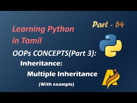 Python Object Oriented Programming In Tamil Inheritance Multiple Inheritance With Example