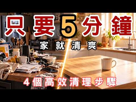 沒時間整理？真正高效的清理法則：每天5分鐘 家裡立刻變清爽 |#斷捨離#極簡#簡單生活#收納整理