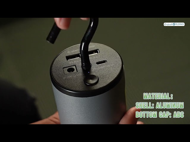 خازن طاقة كهربائية 6.5* 11 سم- شحن سريع لأكثر من جهاز، إضاءة قوية للرحلات والطوارئ، حماية متقدمة للسلامة،ضمان سنتان