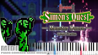 【MIDI】Castlevania II - Monster Dance - (Piano Cover - 440Hz Version)