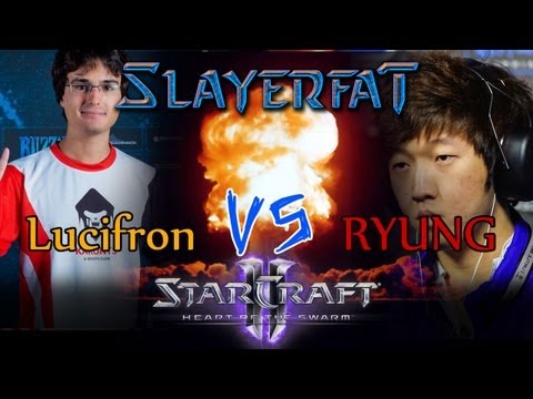 Starcraft 2 en español - Heart of the swarm 2013 - k3 LucifroN vs Ax Ryung