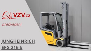 Vysokozdvižný vozík trojkolesový Jungheinrich EFG 216 k | Obraz 4 - Machineryline