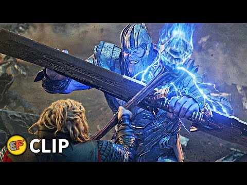 Thor, Iron Man & Captain America vs Thanos | Avengers Endgame (2019) IMAX Movie Clip 4K