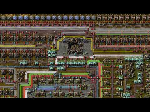 Factorio Timelapse: Ribbon world (standard)