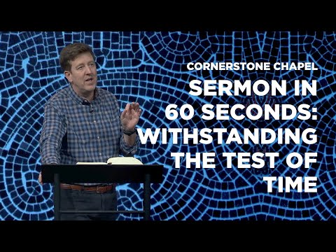 SERMON IN 60 SECONDS: WITHSTANDING THE TEST OF TIME  | THE BOOK OF NAHUM  |  GARY HAMRICK