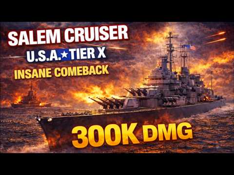 Salem vs. Des Moines | A Tactical Showdown of Heavy Cruiser Supremacy