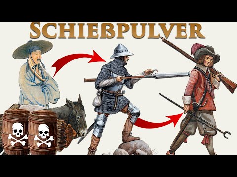 Eine kurze Geschichte des Schießpulvers - Die Verbreitung von Schwarzpulver in Europa (animiert)