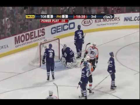 Mike Richards scores vs Maple Leafs - 1-6-10