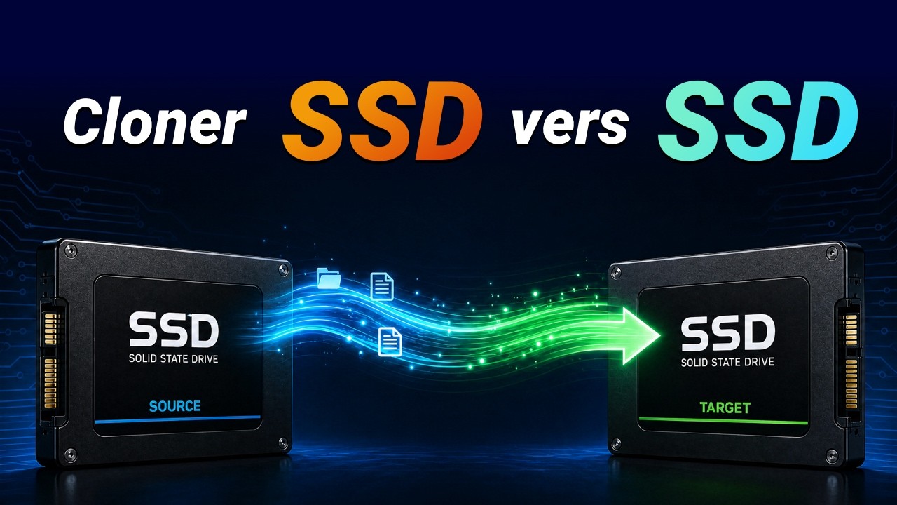 Cloner SSD vers SSD sans perdre Windows