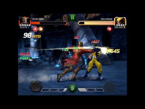 Marvel contest of champions 5* star lord vs Realm of legends Wolverine!!!