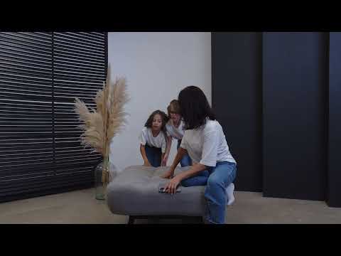 Мягкое кресло Абри опора металл (серый) в Ишиме - видео 5