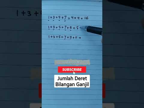 Menghitung jumlah deret bilangan ganjil #shorts #hitungcepat #matematika #mathematics #mathtrick