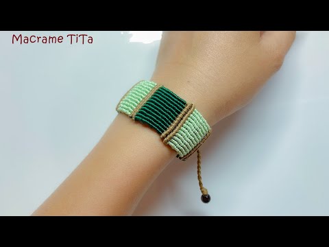 Macrame bracelet tutorial: Easy and simple/  Creation & you
