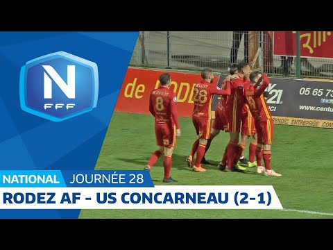 J28 : Rodez Aveyron F. - US Concarneau (2-1), le résumé I National FFF 2018-2019