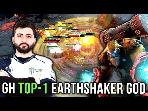 GH-GOD TOP 1 World Best Earthshaker - EPIC Gameplay Compilation - Dota 2