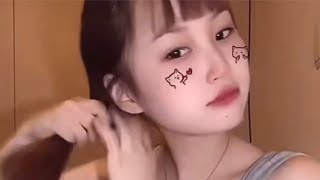 インスタライブ　かわいい　谷間 巨乳 귀여운 미인  보이는  속옷  가슴  바지