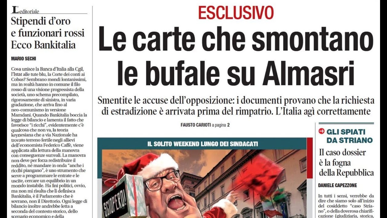 RASSEGNA STAMPA 8 NOVEMBRE 2025 QUOTIDIANI NAZIONALI ITALIANI  PRIME PAGINE DEI GIORNALI DI OGGI