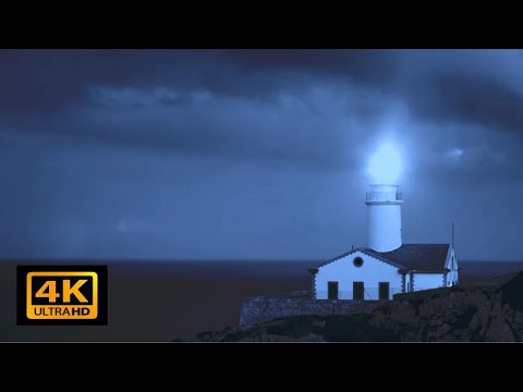 Lighthouse: Relaxing Background Sounds + Distinctive Fog Horn