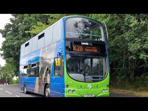 🚍Walkaround First Leeds 37708 YJ09 OBC Volvo B9