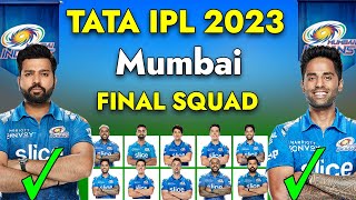 IPL 2023 | MI Final Squad 2023 | Mumbai Indians Final Squad 2023