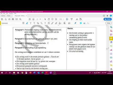 Afrikaans Graad 12   Informele en Formele verslag