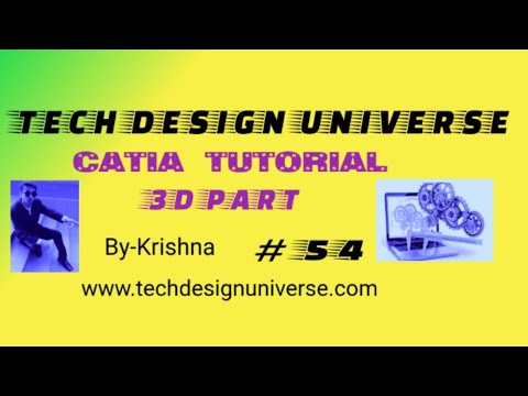 #54 - CATIA Beginner Tutorial:   Mirror solid