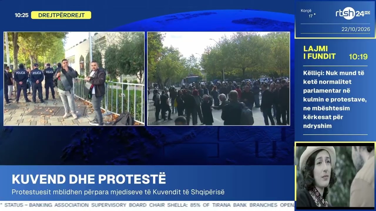 Dita e 10-të e protestës, pedagogët dhe studentët vijojnë bojkotin para Parlamentit